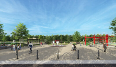 rendering of garden hills neighborhood's Hedge park