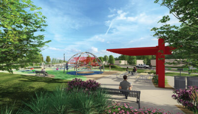 rendering of garden hills neighborhood's Hedge park