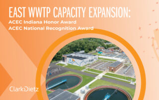 East wastewater treatment plant expansion project in evansville, Indiana wins two ACEC engineering excellence awards