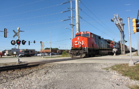 CN Train at Crossing