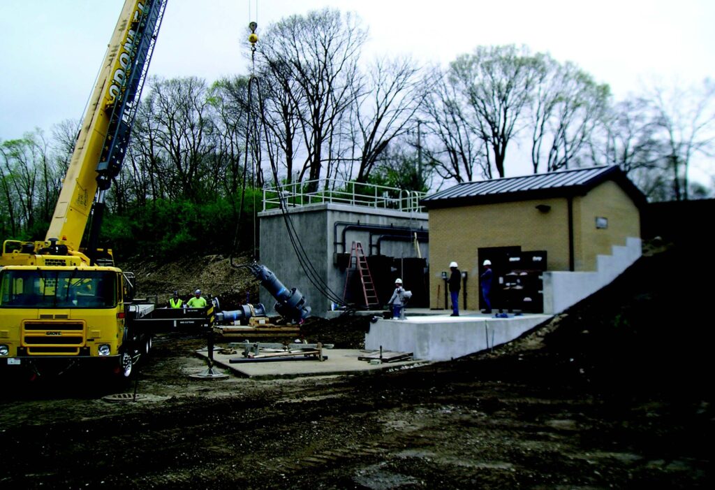 Pump Station during construction